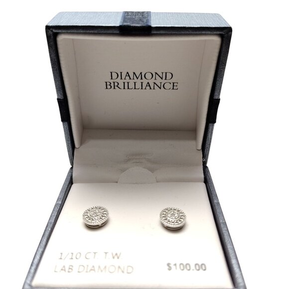 1/10 Ct. T.W. Lab Diamond Stud Earrings In Gift Box - Picture 4 of 5